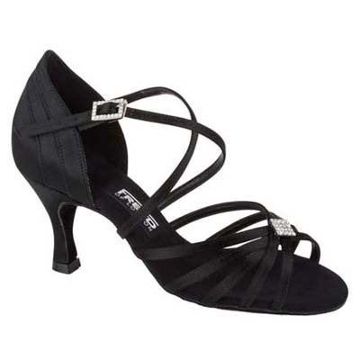 Latin női tánccipő Kiszélesedő sarokkal: Freed of London  Lois model